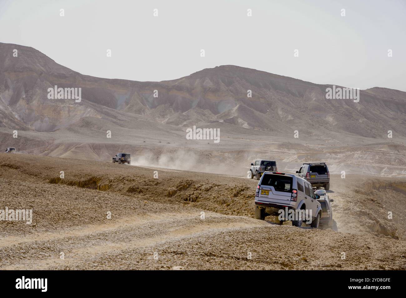 Gita in jeep nel deserto del Negev Foto Stock