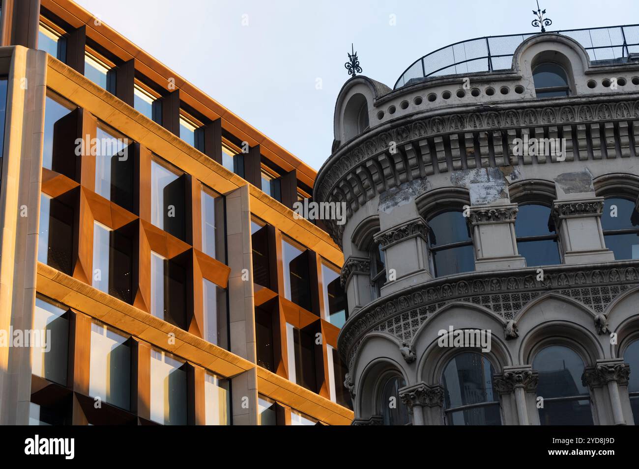 La sede europea di Bloomberg a Londra, progettata da Foster + Partners, città di londra Foto Stock