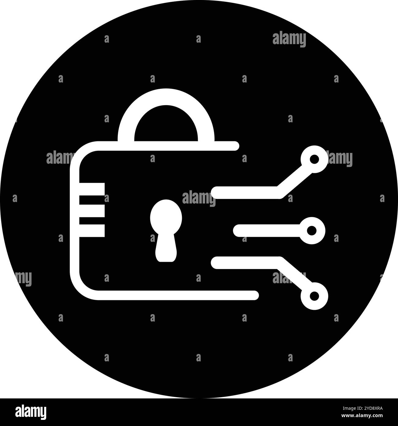 Icona vettoriale blocco tasti digitali Illustrazione Vettoriale