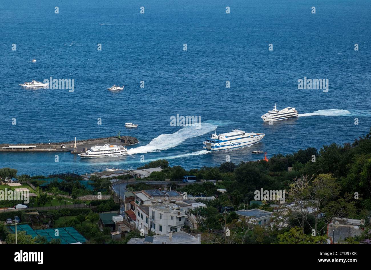 Marina grande Isola di Capri, Campania, Italia Foto Stock