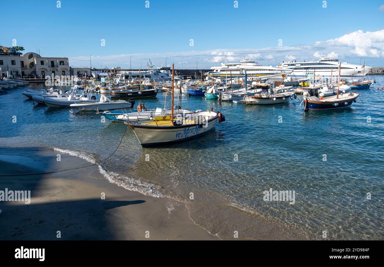 Marina grande Isola di Capri, Campania, Italia Foto Stock