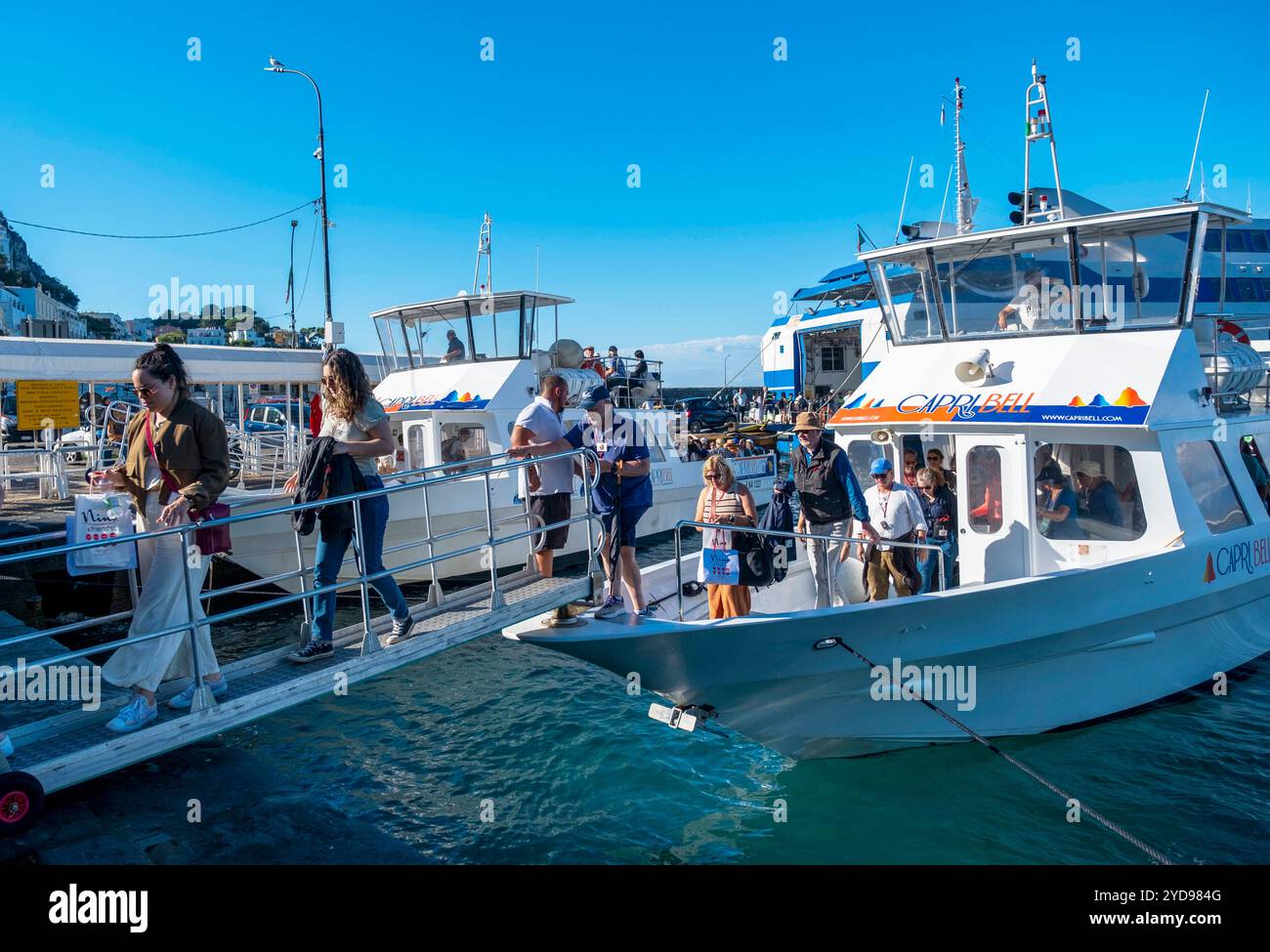 Marina grande Isola di Capri, Campania, Italia Foto Stock
