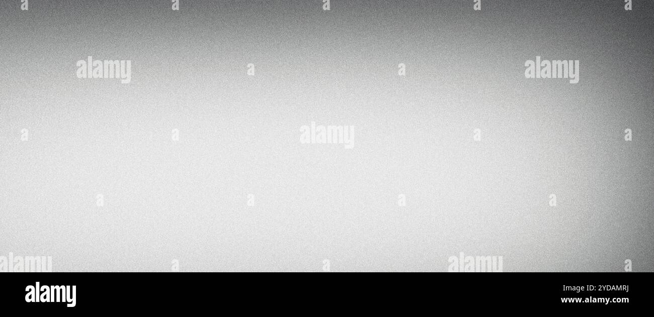 Sfondo sfumato argento lucido con finitura ruvida e granulosa che passa al nero nella parte superiore Foto Stock