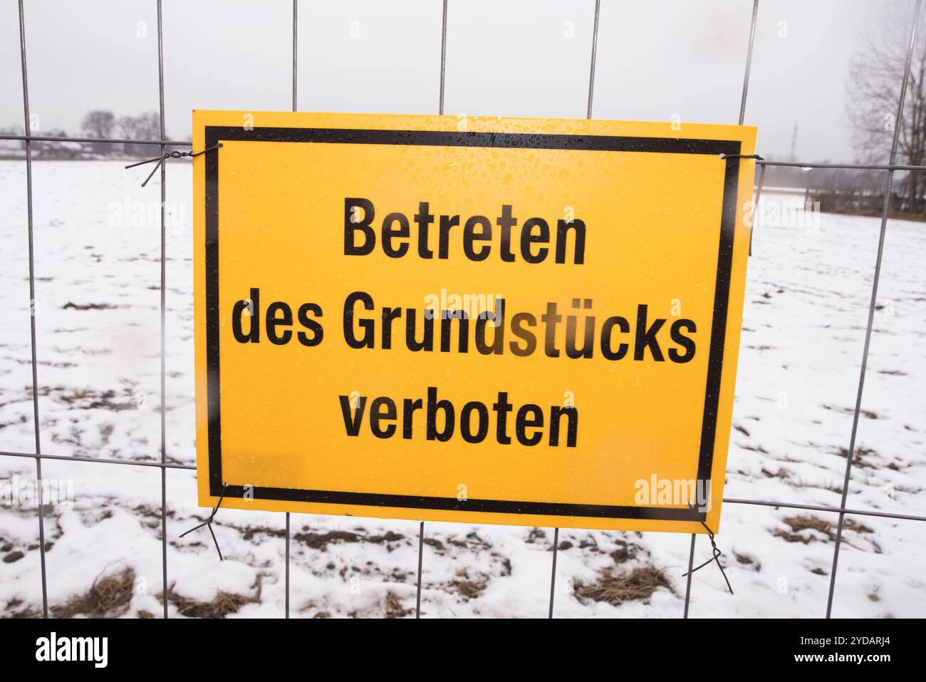 Nessuna violazione della proprietà privata o della strada privata Foto Stock