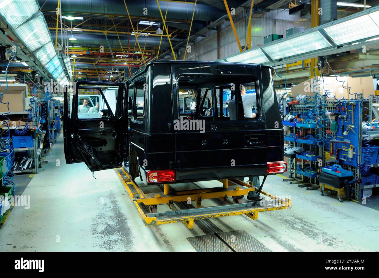 Costruzione della mercedes classe G. Foto Stock