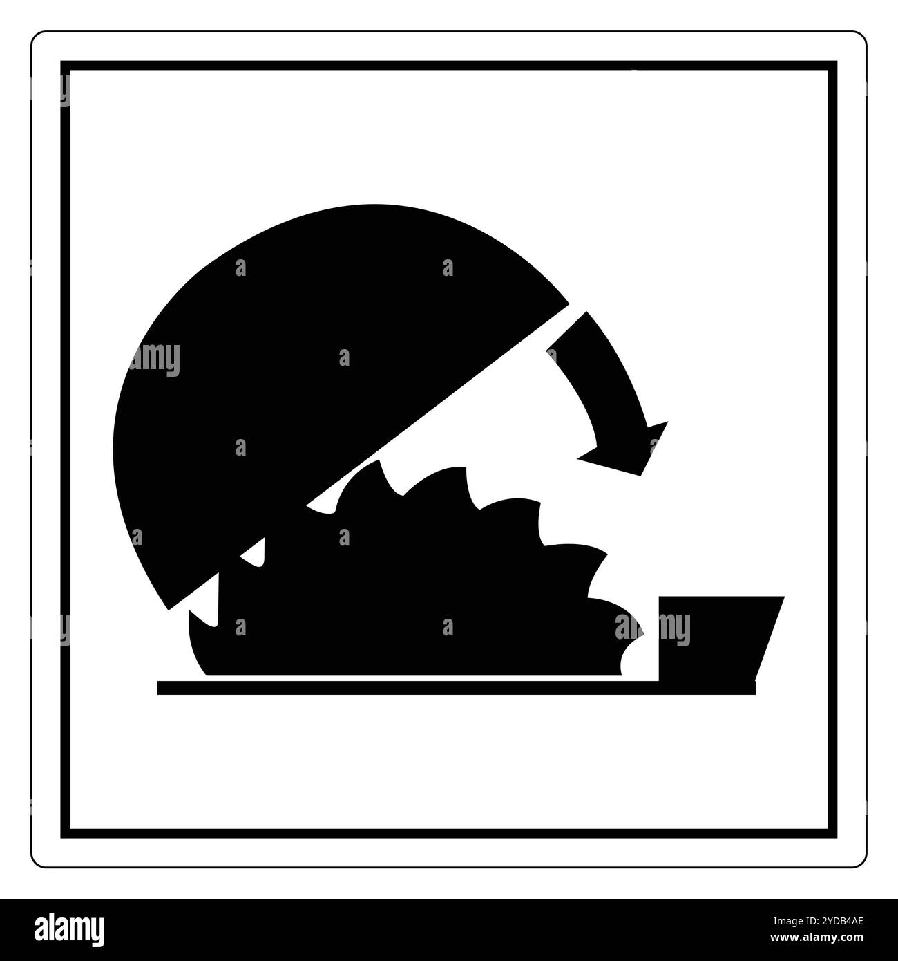 Avvertenza cartello per materiali pericolosi con icona di sicurezza Illustrazione Vettoriale