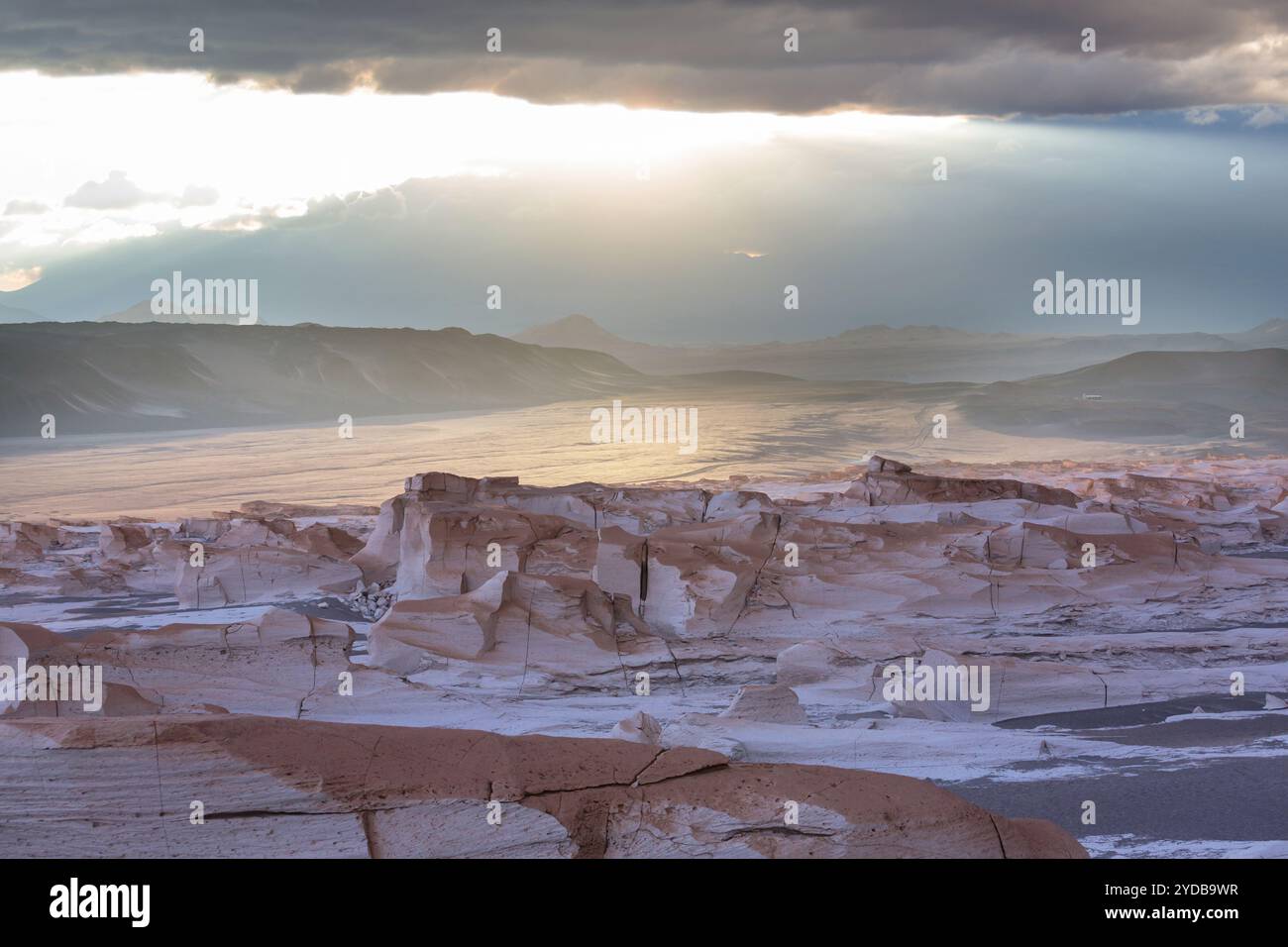 Fantastici paesaggi panoramici dell'Argentina settentrionale. Splendidi paesaggi naturali. Campo de Piedra Pomez vicino a Antofagasta de la Sierra, Puna. Foto Stock