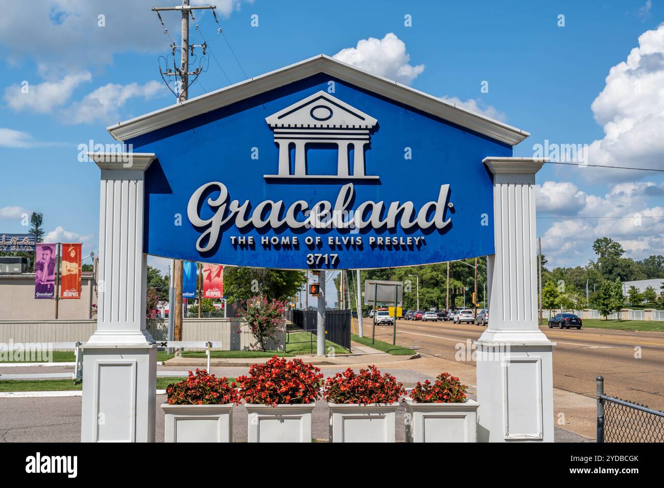 La bellissima città di Memphis, Tennessee Foto Stock