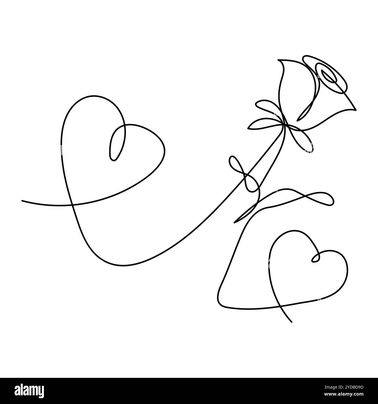 Giornata internazionale della donna 8 marzo, design a linea singola Illustrazione Vettoriale