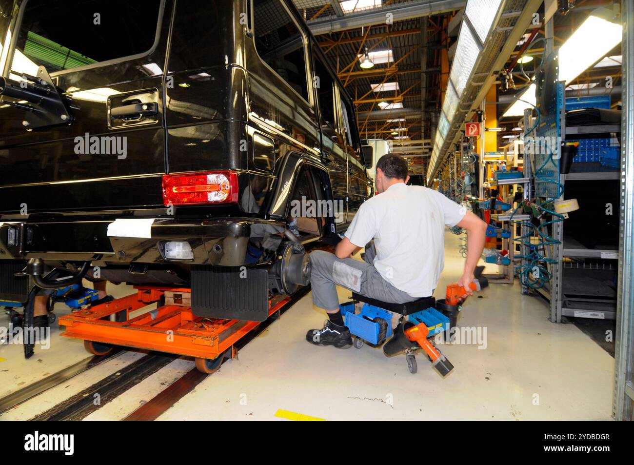 Costruzione della mercedes classe G. Foto Stock