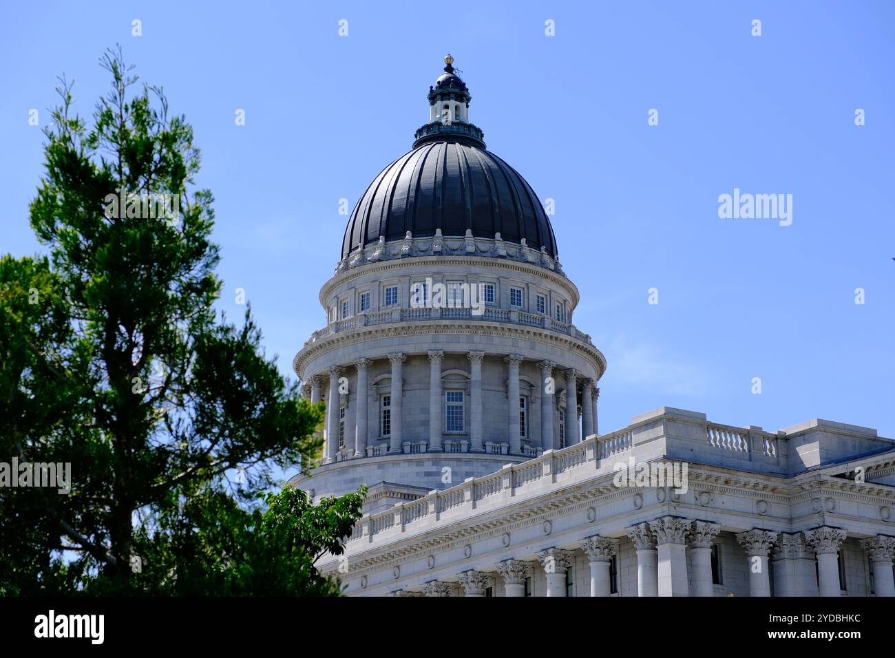 Cupola dell'edificio governativo del Campidoglio dello Utah Foto Stock