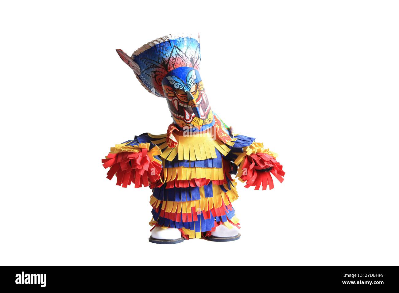 Maschera fantasma e costume colorato Festival Phi Ta Khon festival nel quartiere Dan Sai. Provincia di Loei, Thailandia Foto Stock