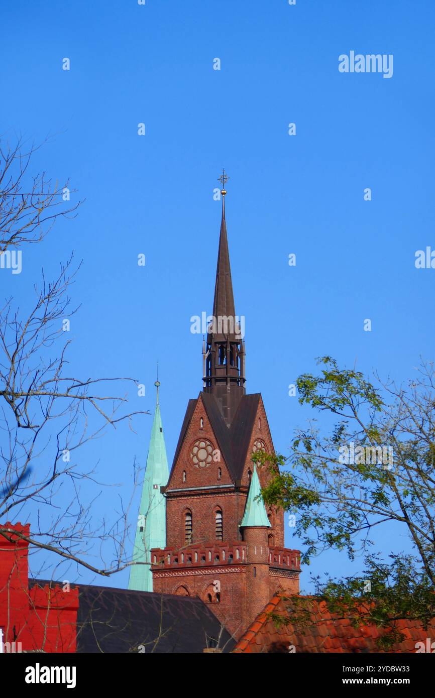 Chiesa del Sacro cuore a LÃ¼beck, Germania Foto Stock