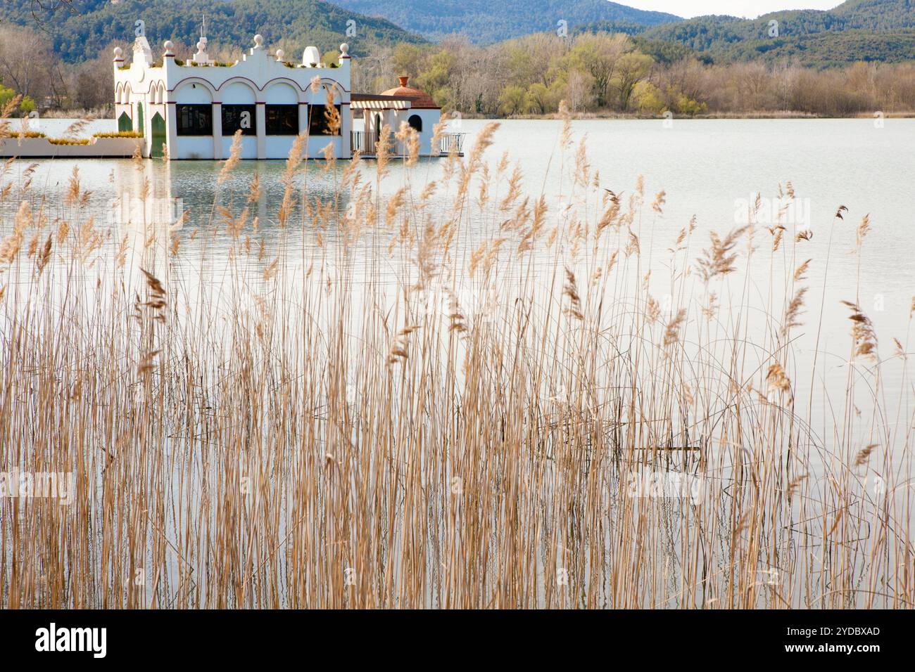 Lago Banyoles, Banyoles, Pla de l'Estany, Girona, Spagna Foto Stock