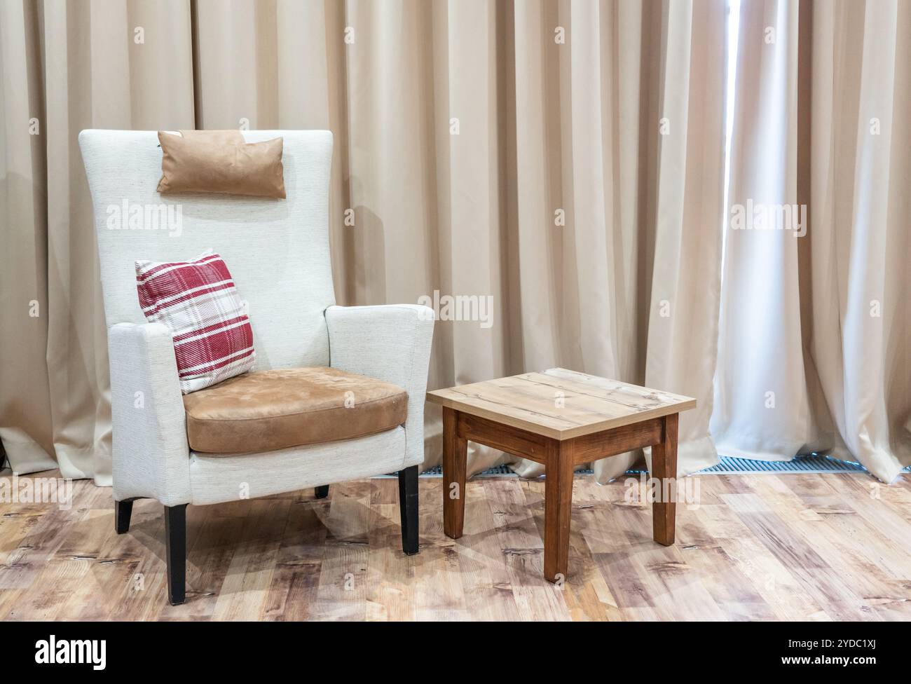 Interno di una moderna camera di hotel Foto Stock