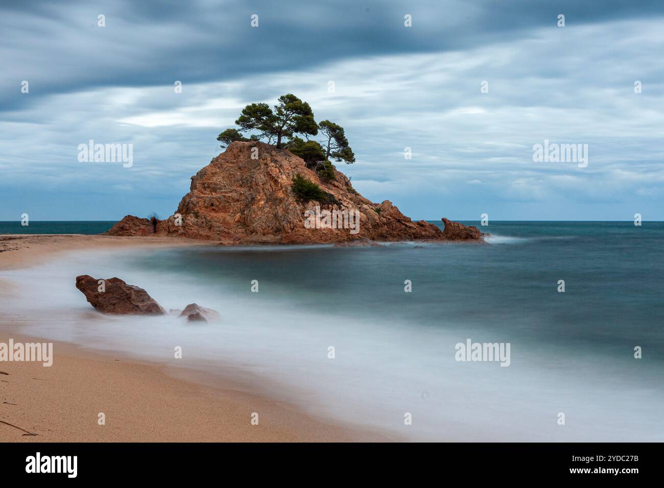 Spiaggia di Cap Roig, Calonge, Girona, Spagna Foto Stock