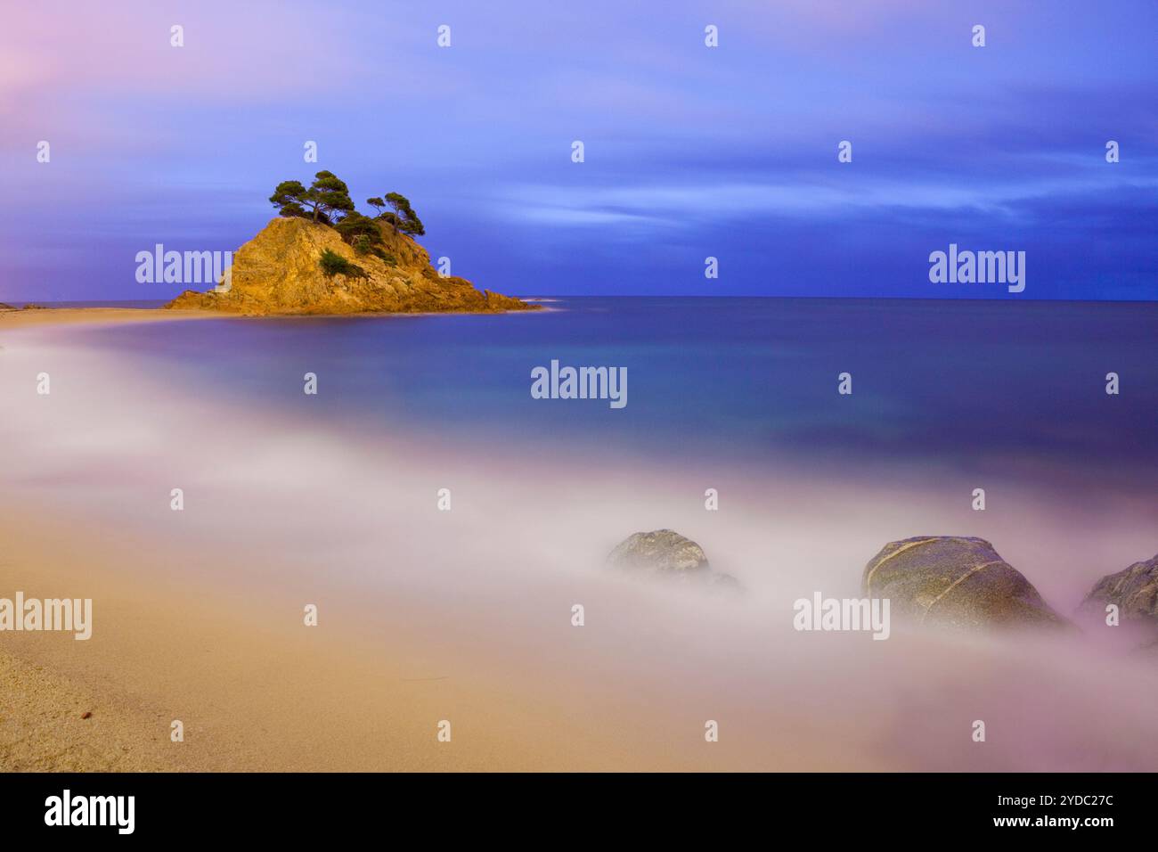 Spiaggia di Cap Roig, Calonge, Girona, Spagna Foto Stock