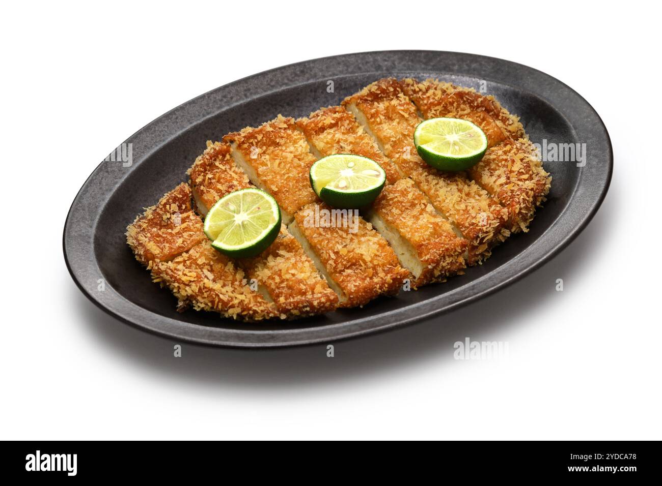 Cotoletta di carne macinata di pesce, cucina giapponese Foto Stock
