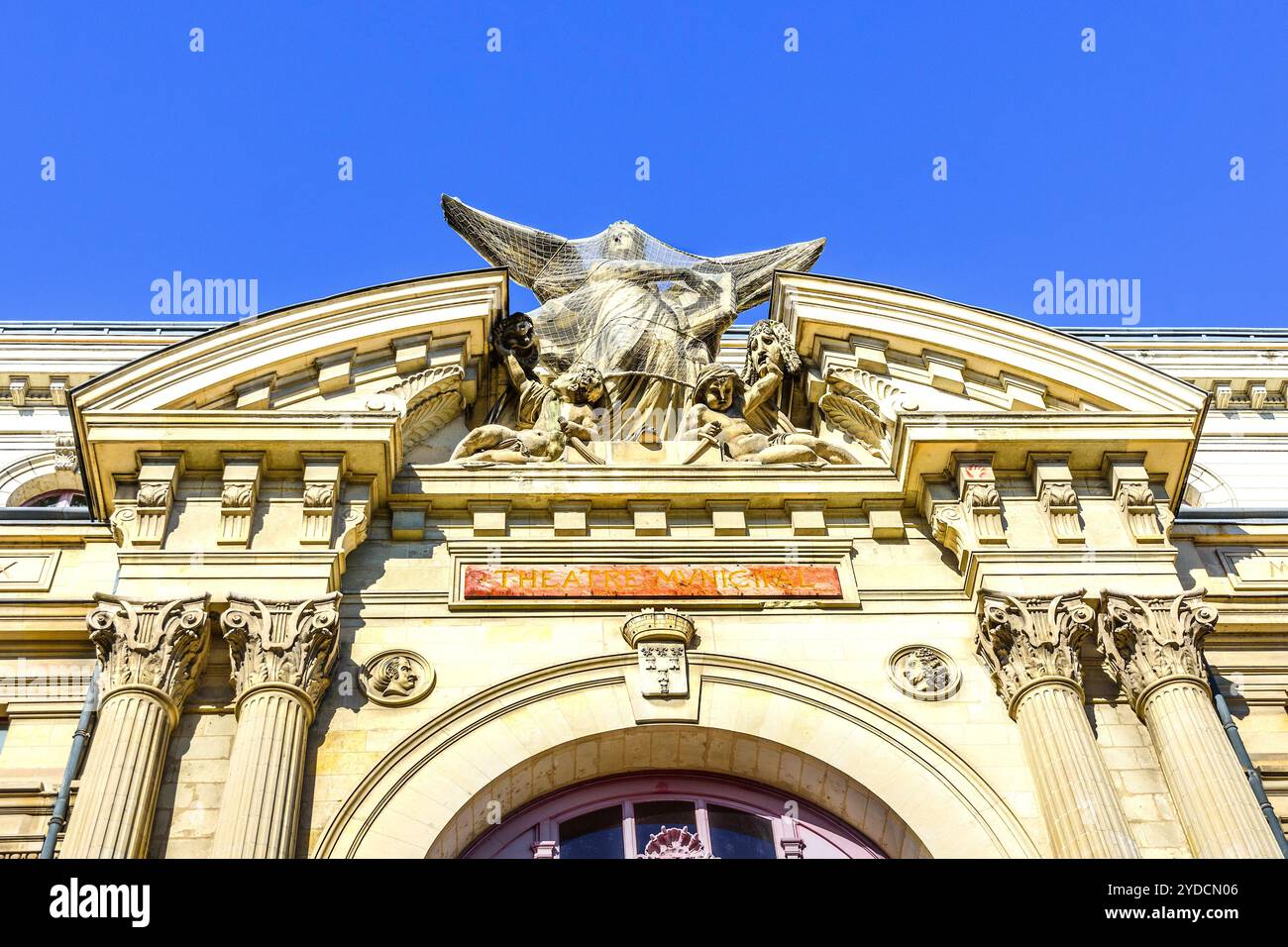 Facciata della grande Théâtre Opéra de Tours - Tours, Indre-et-Loire (37), Francia. Foto Stock