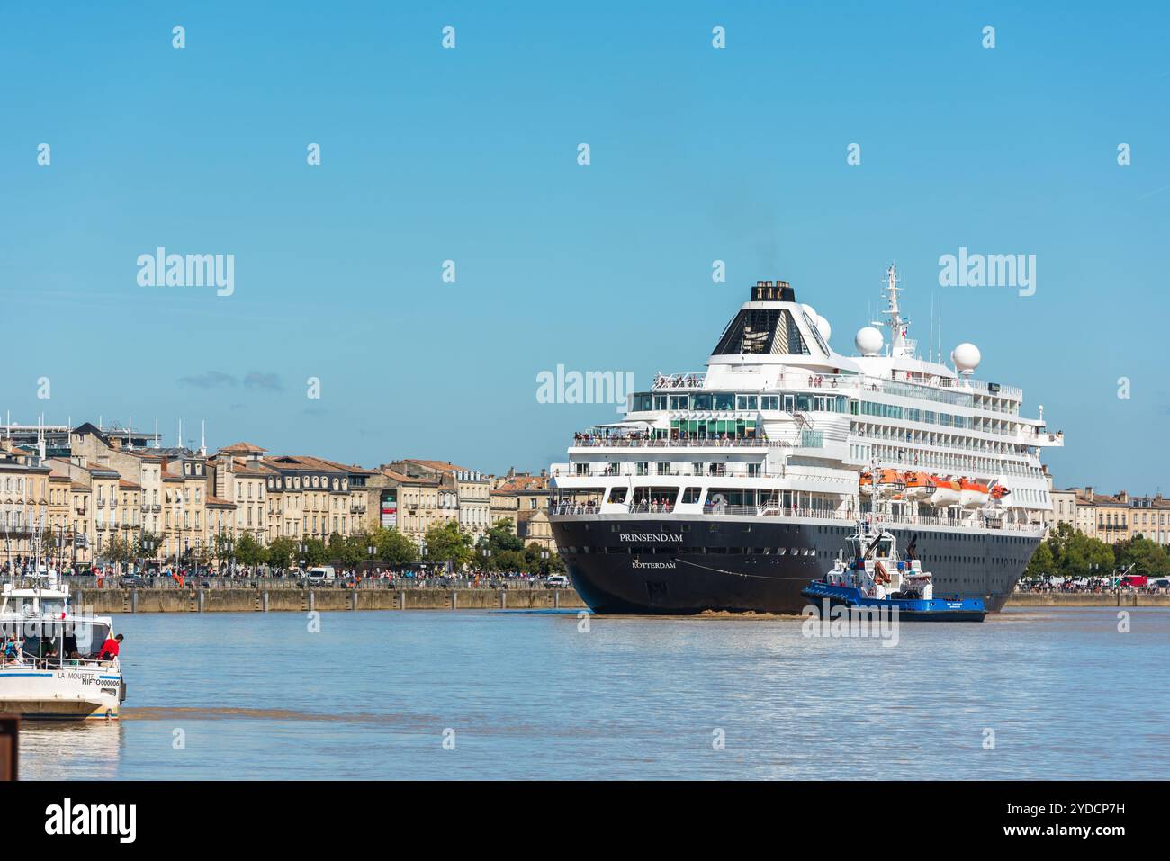 Famosa nave da crociera olandese Prinsendam a Bordeaux, Francia Foto Stock