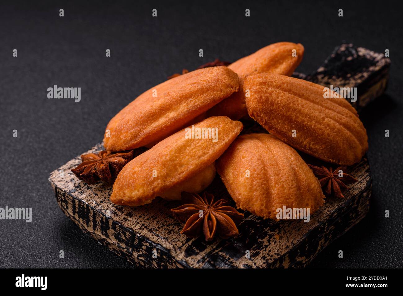 Biscotti tradizionali della madeleine francese con sapore di nocciola Foto Stock