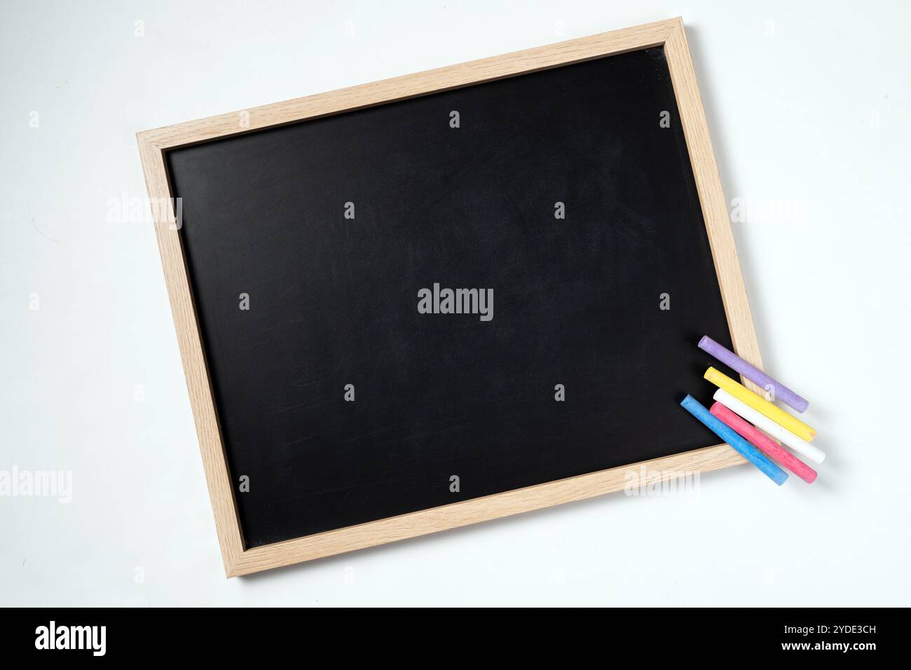 Lavagna con gesso multicolore Foto Stock