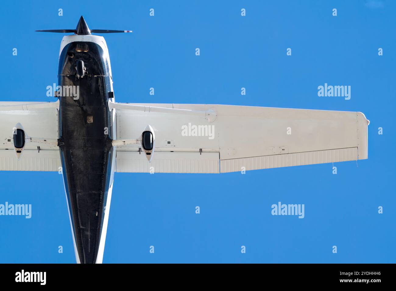 Vista aerea di un piccolo aereo che vola in Turchia Foto Stock