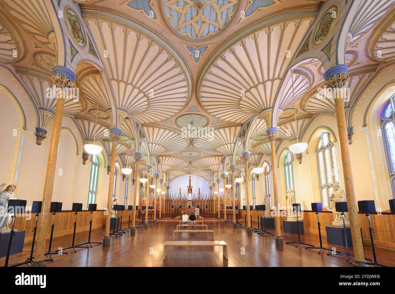 La cappella fu smantellata nel 1972 e ricostruita all'interno della National Gallery of Canada nel 1987-1988 Foto Stock