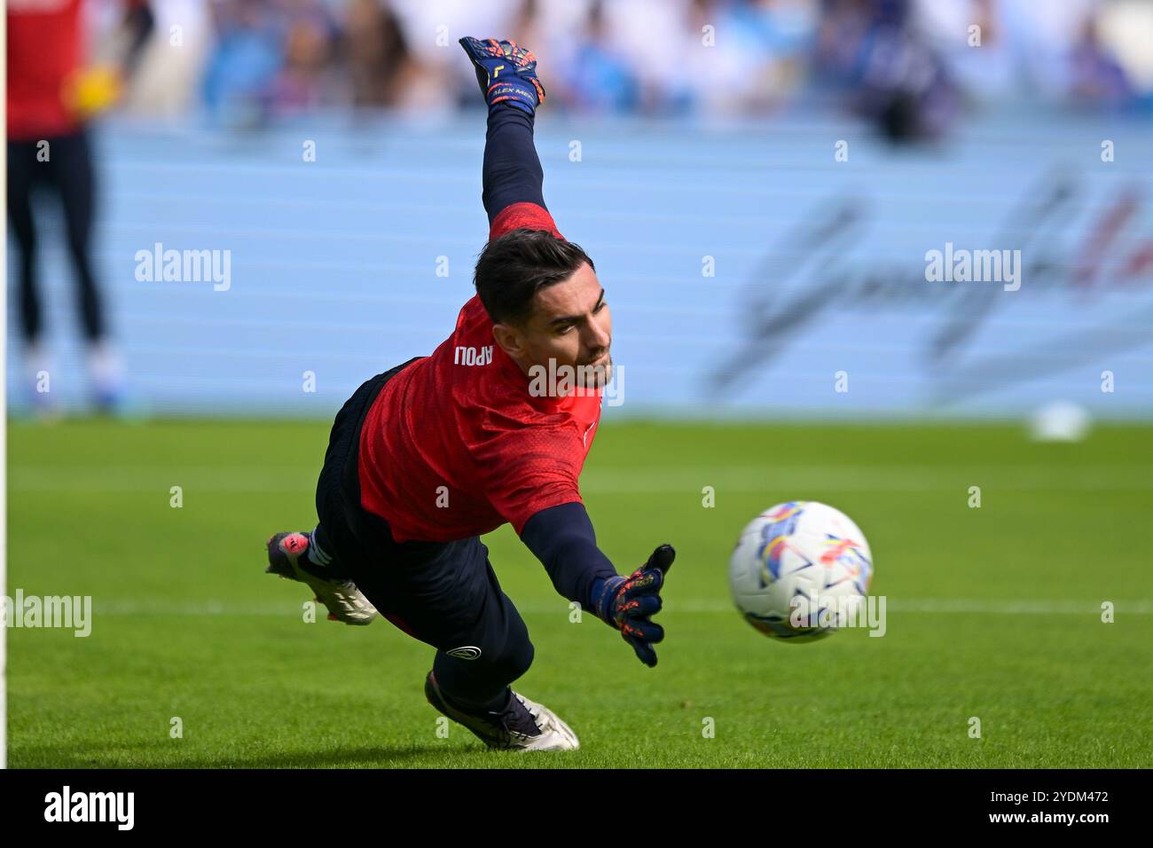 Alex Meret della SSC Napoli in azione durante la partita di serie A tra SSC Napoli e US Lecce allo Stadio Diego Armando Maradona di Napoli, Italia su Octo Foto Stock