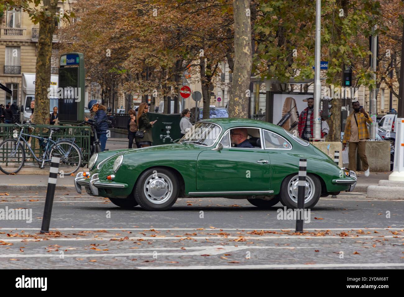 Porche vintage a Parigi, Francia Foto Stock