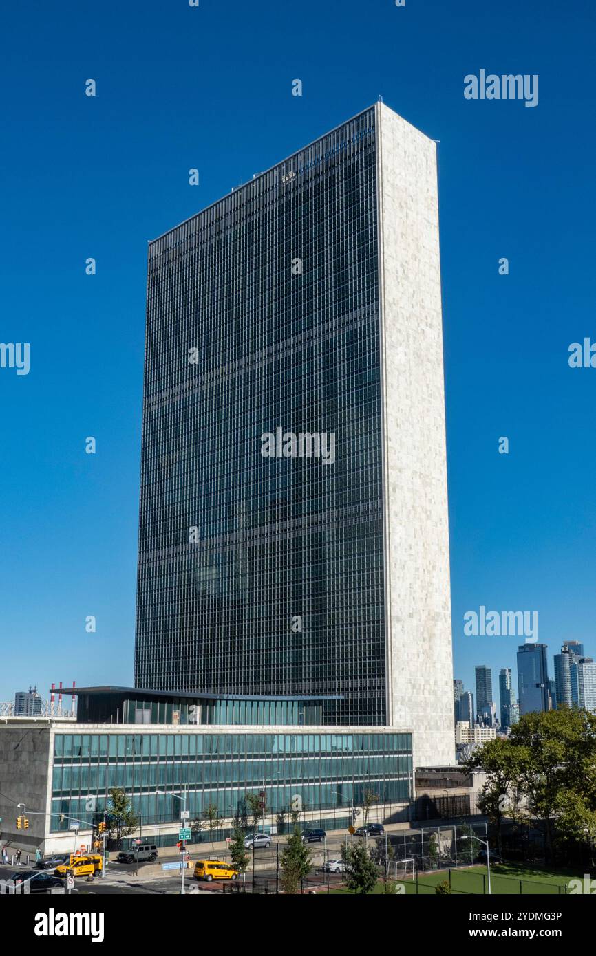 Il quartier generale delle Nazioni Unite si trova a New York, 2024 Stati Uniti Foto Stock