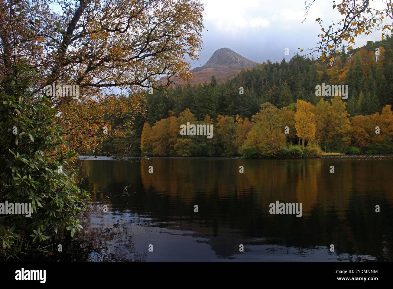 Autunno a Loch Lochan, Glencoe Foto Stock