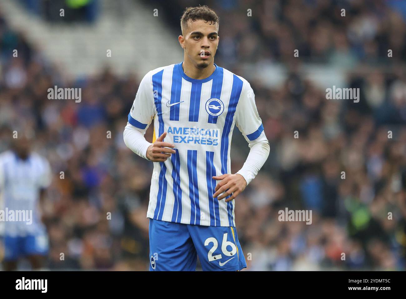 Yasin Ayari in azione per Brighton & Hove Albion all'AMEX Stadium Foto Stock