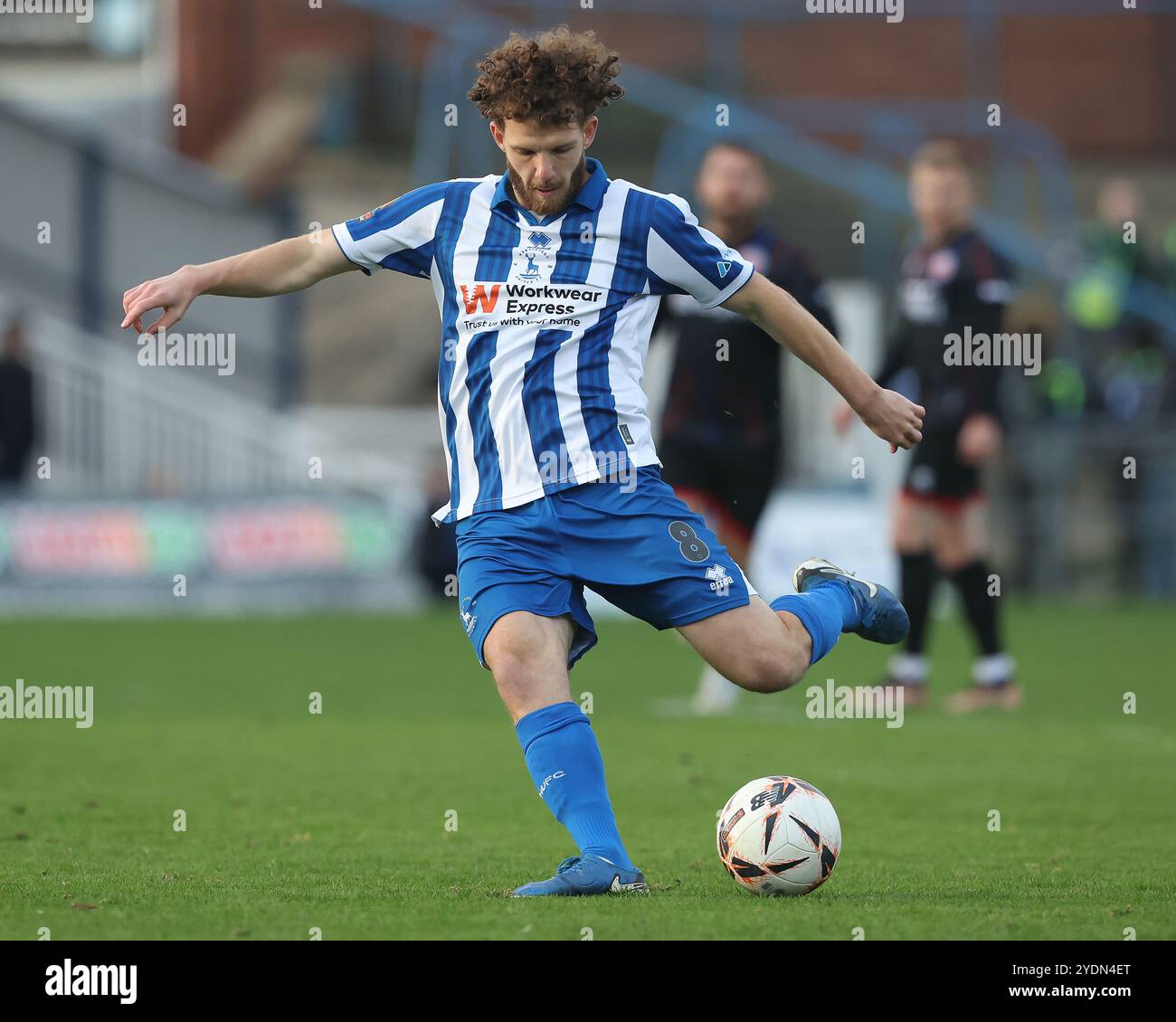 Anthony Mancini dell'Hartlepool United durante la partita della Vanarama National League tra Hartlepool United e Aldershot Town a Victoria Park, Hartlepool, sabato 26 ottobre 2024. (Foto: Mark Fletcher | mi News) crediti: MI News & Sport /Alamy Live News Foto Stock