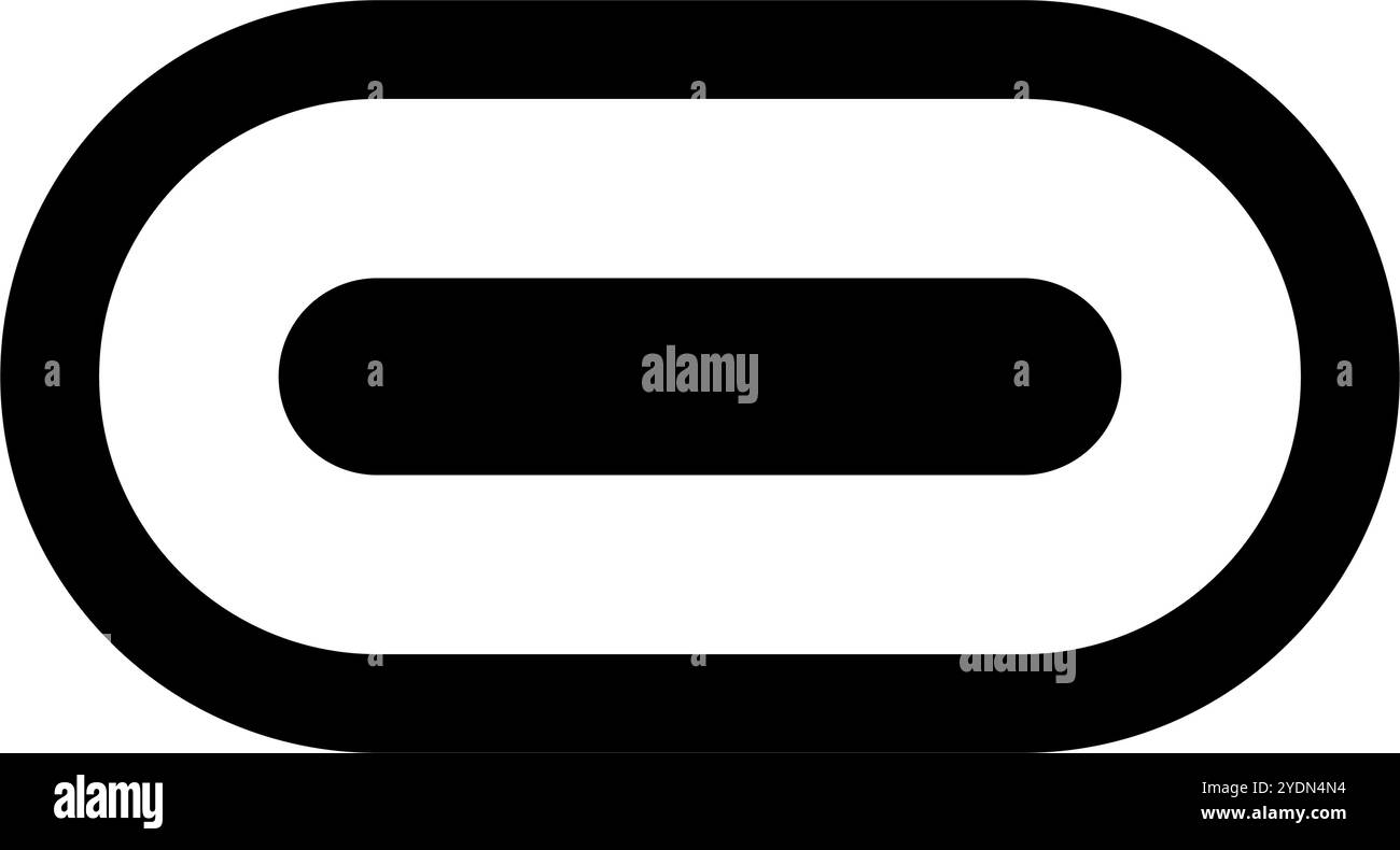 Icona del connettore USB Type-C. Vettore modificabile. Illustrazione Vettoriale