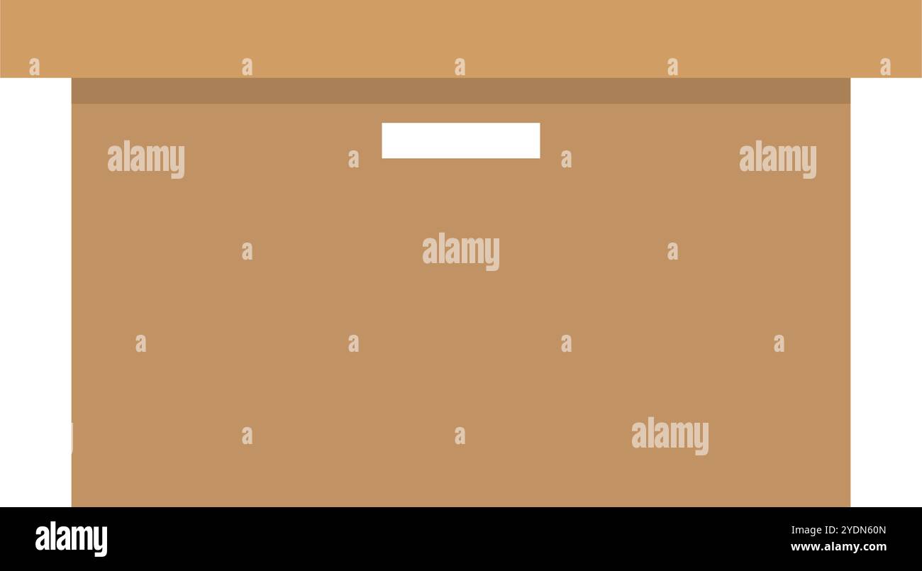 Icona della scatola di cartone della confezione. Vettore modificabile. Illustrazione Vettoriale