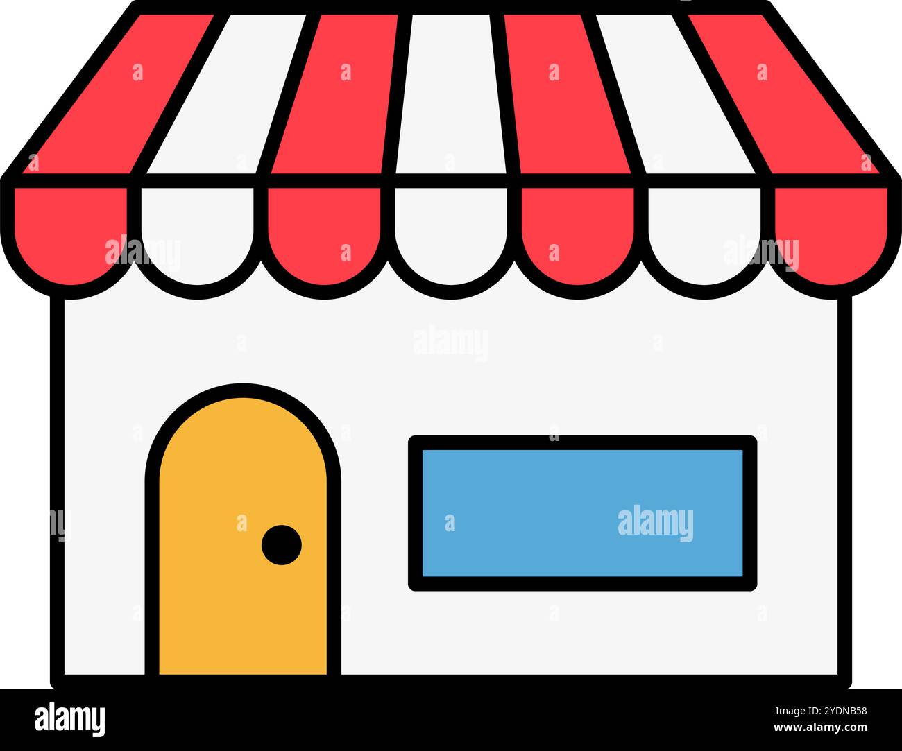 Icona del punto vendita. Icona Store (Memorizza). Vettore modificabile. Illustrazione Vettoriale