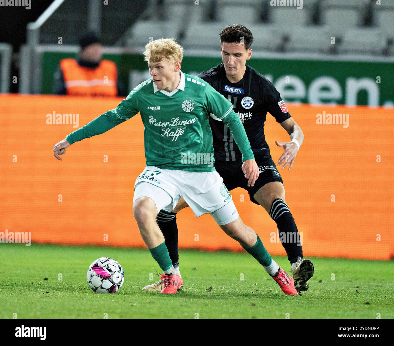 Viborg, Danimarca. 27 ottobre 2024. Jakob Vester di Viborg nel match di Super League tra Viborg FF e Soenderjyske all'Energi Viborg Arena, domenica 27 ottobre 2024. (Foto: Henning Bagger/Ritzau Scanpix) credito: Ritzau/Alamy Live News Foto Stock