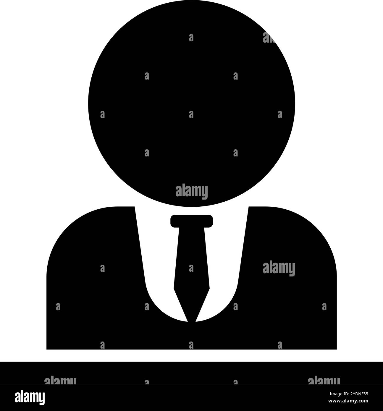 Icona sagoma candidato elettorale. Politico. Vettore modificabile. Illustrazione Vettoriale