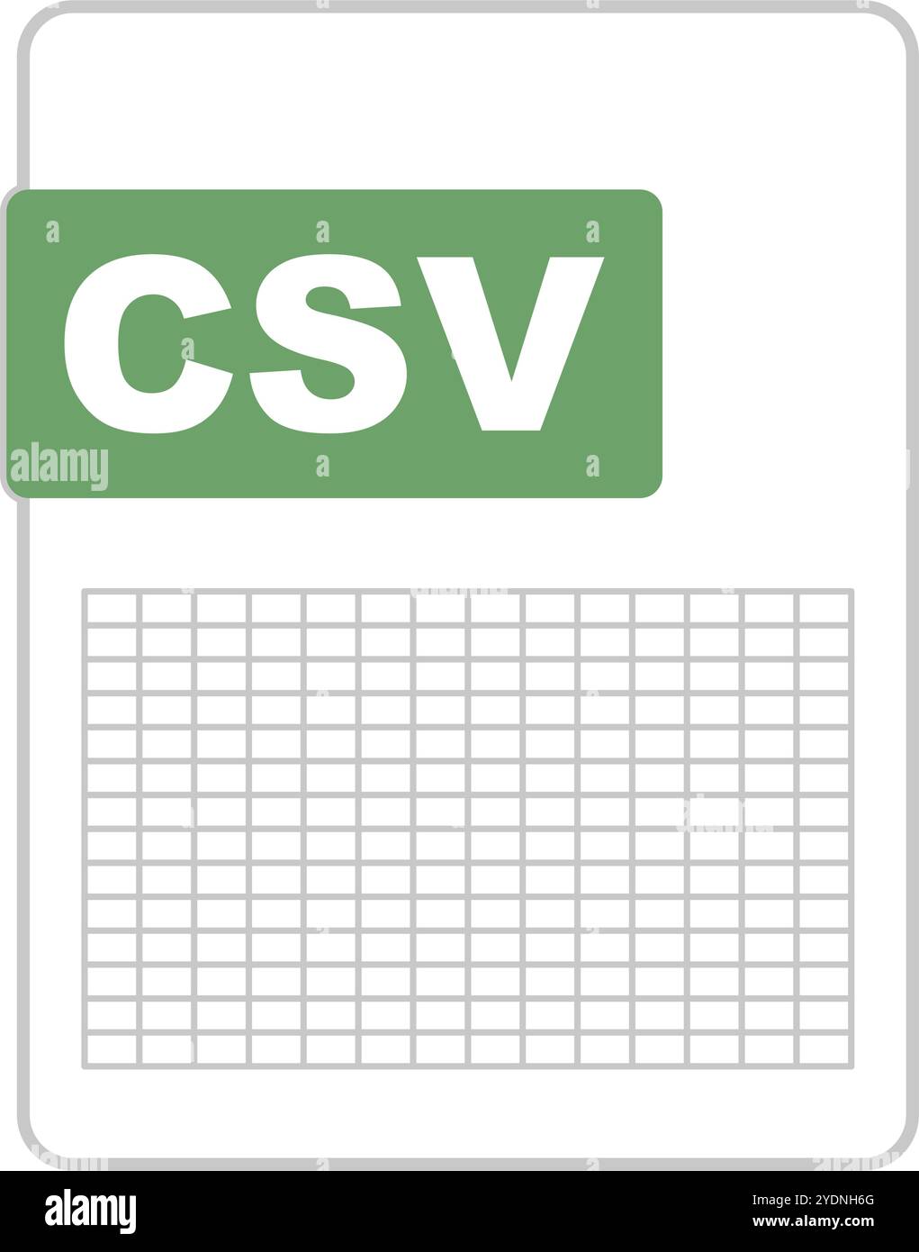 Icona file CSV. Icona dati CSV. Vettore modificabile. Illustrazione Vettoriale