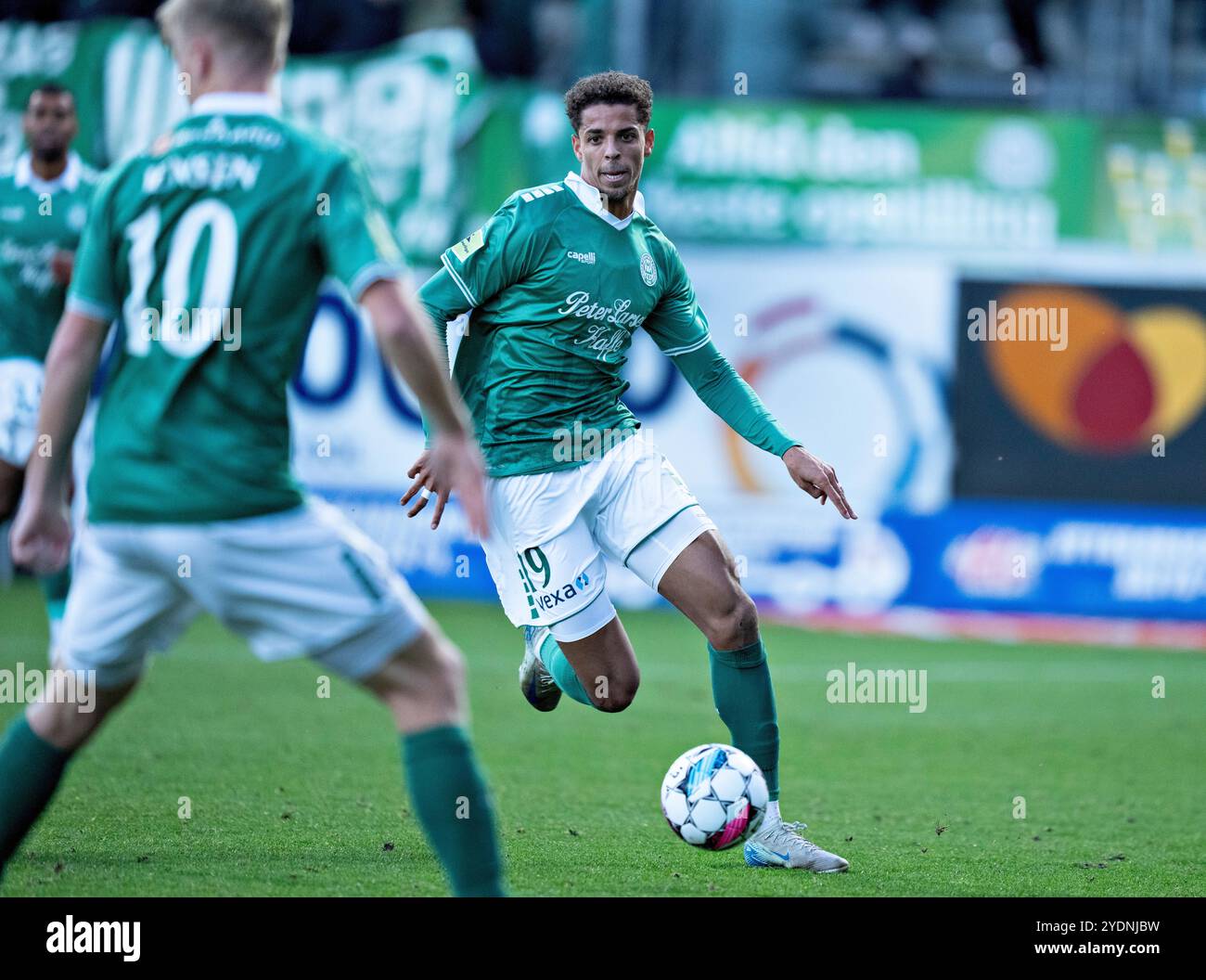 Viborg, Danimarca. 27 ottobre 2024. Justin Lonwijk di Viborg nel match di Super League tra Viborg FF e Soenderjyske all'Energi Viborg Arena, domenica 27 ottobre 2024. (Foto: Henning Bagger/Ritzau Scanpix) credito: Ritzau/Alamy Live News Foto Stock