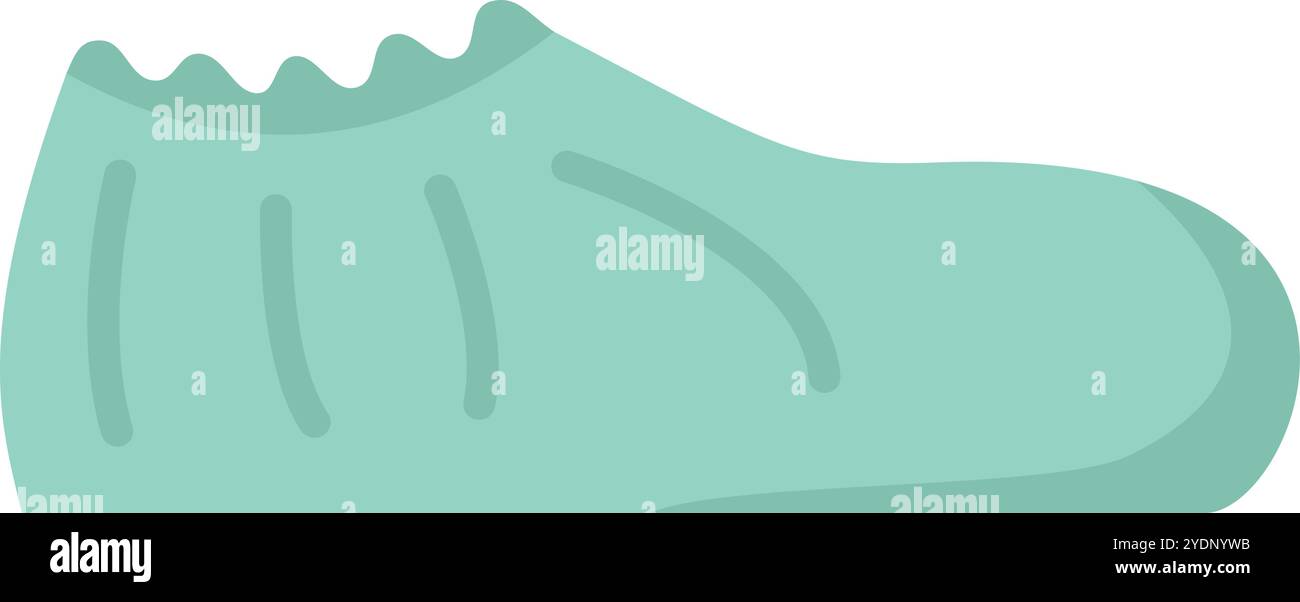 Questo copriscarpe per uso medico protegge un ambiente pulito dalla contaminazione Illustrazione Vettoriale