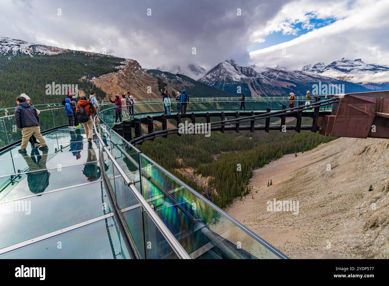 Columbia Icefield Skywalk ad Alberta, Canada Foto Stock
