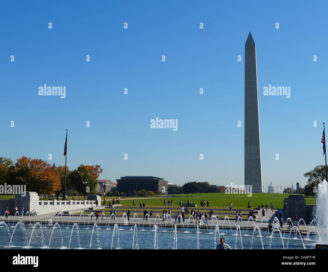 Washington Monument, National Mall, Washington DC, USA Foto Stock