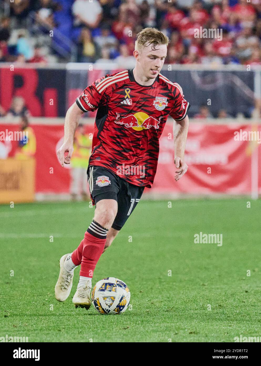HARRISON, NJ, USA - 31 AGOSTO 2024: MLS match tra Philadelphia Union e New York Red Bulls alla Red Bull Arena. ***SOLO PER USO EDITORIALE*** Foto Stock