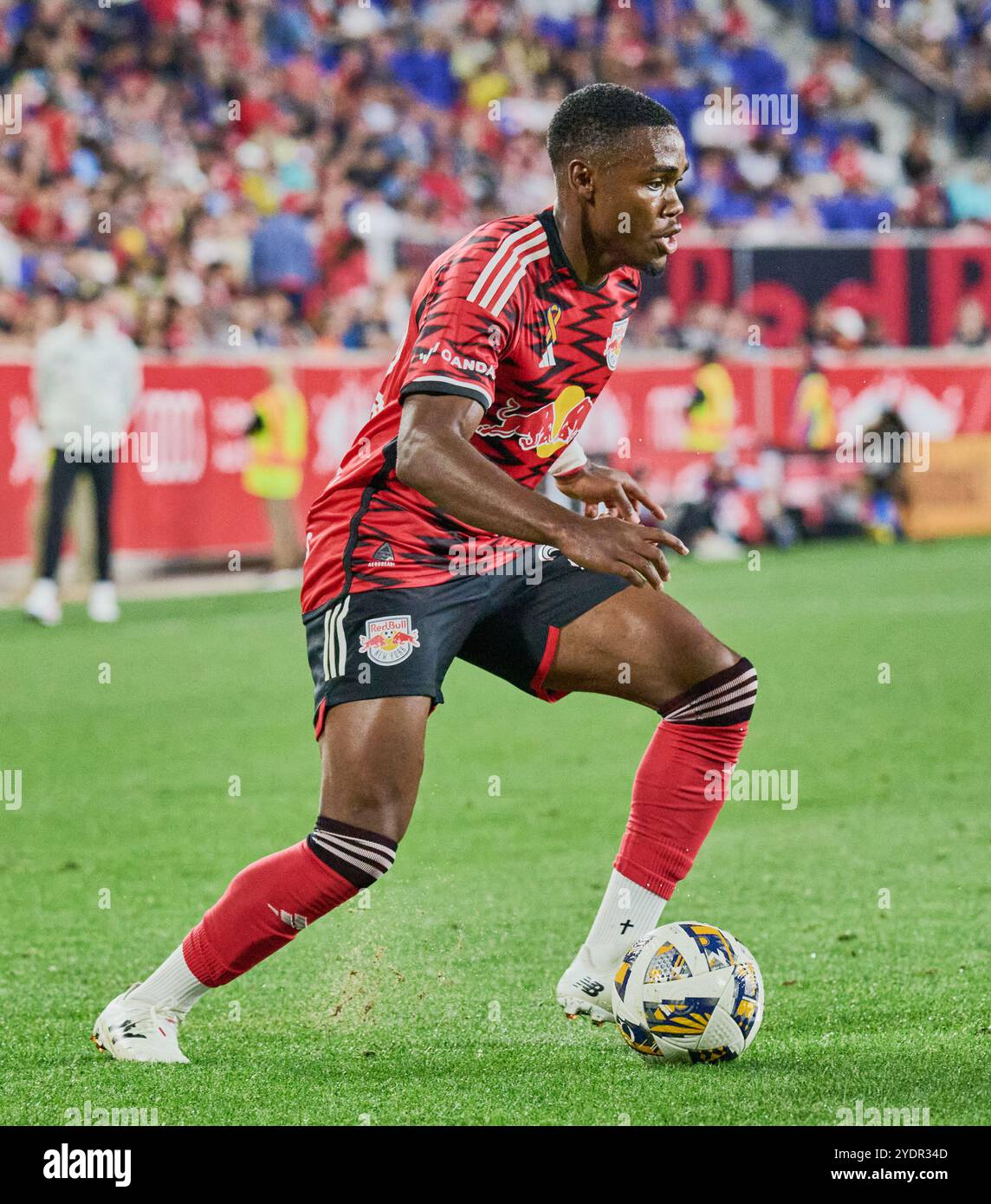 HARRISON, NJ, USA - 31 AGOSTO 2024: MLS match tra Philadelphia Union e New York Red Bulls alla Red Bull Arena. ***SOLO PER USO EDITORIALE*** Foto Stock