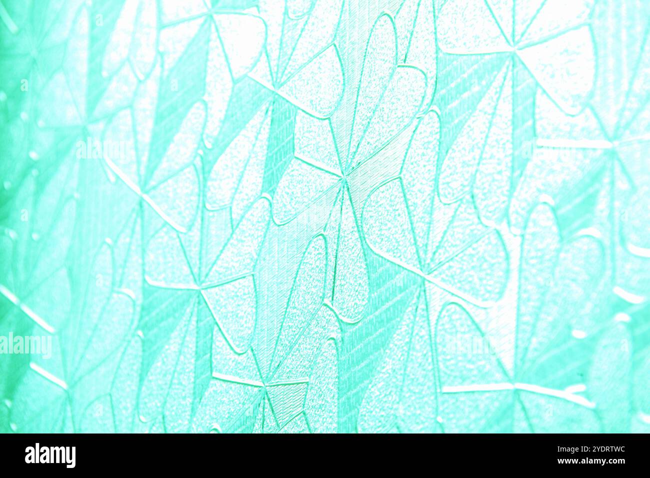 Vetro decorato Foto Stock