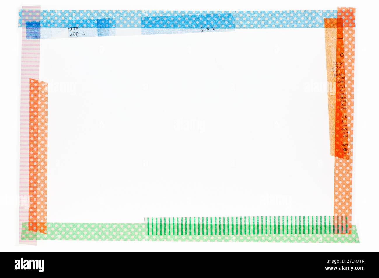 Telaio in nastro di mascheratura Foto Stock