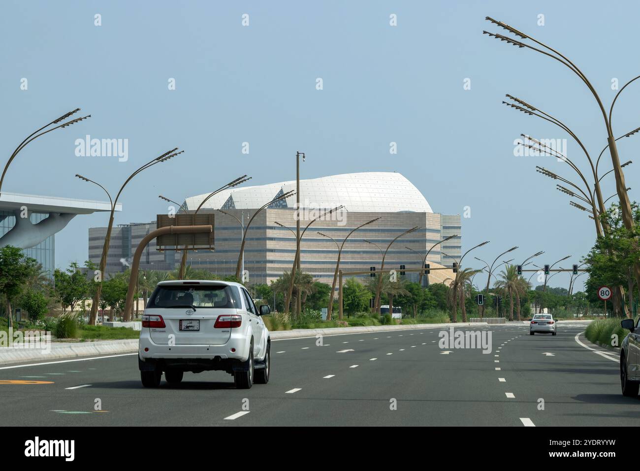 Vista esterna del Sidra Medical and Research Center presso Education City in Qatar Foundation Doha Foto Stock