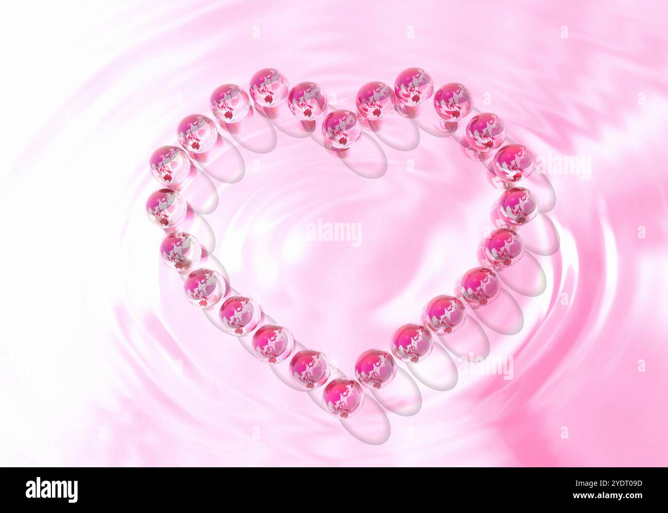 CG Terra e cuore Foto Stock CG Terra e cuore Foto Stock